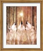 Three Wolf Howl Fine Art Print