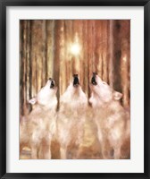 Three Wolf Howl Fine Art Print