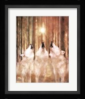 Three Wolf Howl Fine Art Print