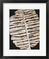 Palm Frond Wood Grain II Framed Print