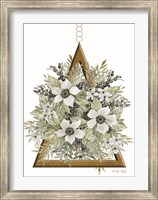 Geometric Triangle Muted Floral I Fine Art Print