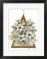 Geometric Triangle Muted Floral I Fine Art Print
