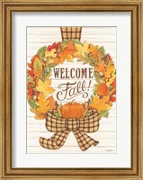 Welcome Fall Wreath Fine Art Print