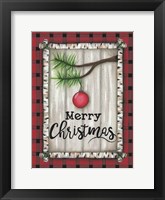 Red Christmas Plaid Fine Art Print