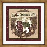 The Heart of Christmas Wreath Fine Art Print