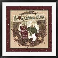 The Heart of Christmas Wreath Fine Art Print