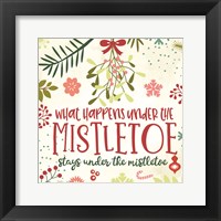 What Happens Under the Mistletoe Fine Art Print