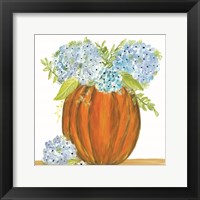 Pumpkin Full of Hydrangeas Fine Art Print