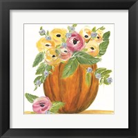 Pumpkin Full of Roses Framed Print