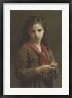 Young Girl Knitting, 1874 Fine Art Print