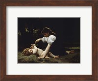 Young Woman and Child, 1881 Fine Art Print