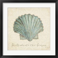 Beach Treasures I Christmas Framed Print