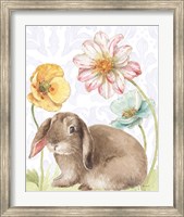 Spring Softies Bunnies III Purple Fine Art Print