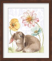 Spring Softies Bunnies III Purple Fine Art Print