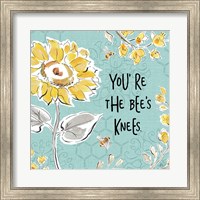 Bee Happy II Linen Fine Art Print