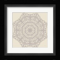 Contemporary Lace Neutral I Framed Print