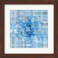 Abstract Squares Blue Fine Art Print