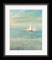 Sunrise Sailboats II Nautical Fine Art Print