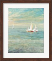 Sunrise Sailboats II Nautical Fine Art Print