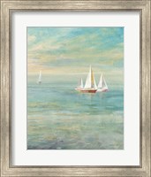 Sunrise Sailboats II Nautical Fine Art Print