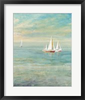Sunrise Sailboats II Nautical Fine Art Print