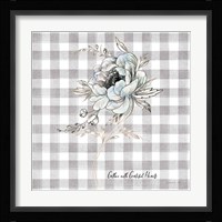 Sketchbook Garden VIII Checker Gather Framed Print