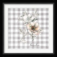 Sketchbook Garden VII Checker Family Framed Print