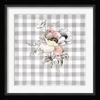 Sketchbook Garden X Checker Framed Print