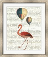 Flying Flamingo Fine Art Print