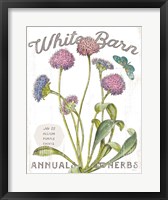 White Barn Flowers VI Fine Art Print