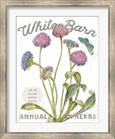 White Barn Flowers VI Fine Art Print