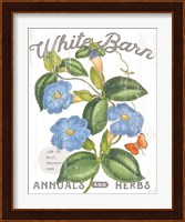 White Barn Flowers II Fine Art Print