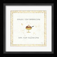 Calorie Cuties VI Dot Border Framed Print