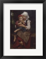 Breton Brother and Sister Fine Art Print