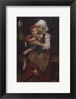 Breton Brother and Sister Framed Print