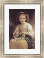 Child Braiding a Crown Fine Art Print