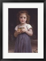 Little Girl Holding Apples in Her Hands Fine Art Print