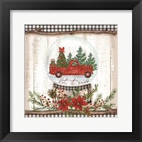 Let it Snow Red Truck Fine Art Print