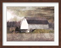 Rustic White Barn Scene I Fine Art Print