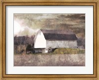 Rustic White Barn Scene I Fine Art Print