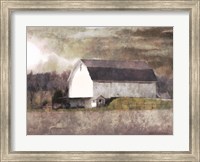 Rustic White Barn Scene I Fine Art Print