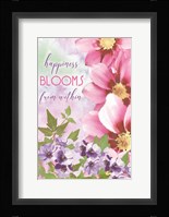 Happiness Blooms Within Fine Art Print