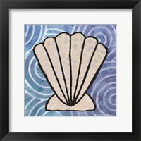 Whimsy Coastal Clam Shell Framed Print