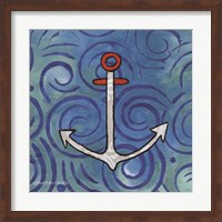 Whimsy Coastal Anchor Fine Art Print