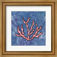 Whimsy Coastal Conch Coral Fine Art Print