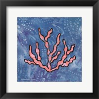 Whimsy Coastal Conch Coral Fine Art Print