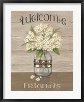 Welcome Friends Mason Jar Fine Art Print