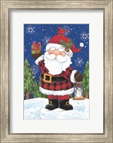 Santa with Lantern Fine Art Print