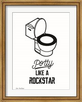 Potty Like a Rockstar Fine Art Print