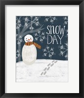 Snowday Snowman Fine Art Print